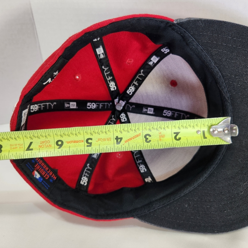 Cincinnati Reds New Era Red Home Authentic Collection 59FIFTY Hat Size 7 1/8 - Picture 8 of 8